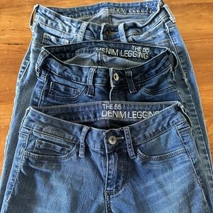 bullhead denim leggings/stretch skinny jean